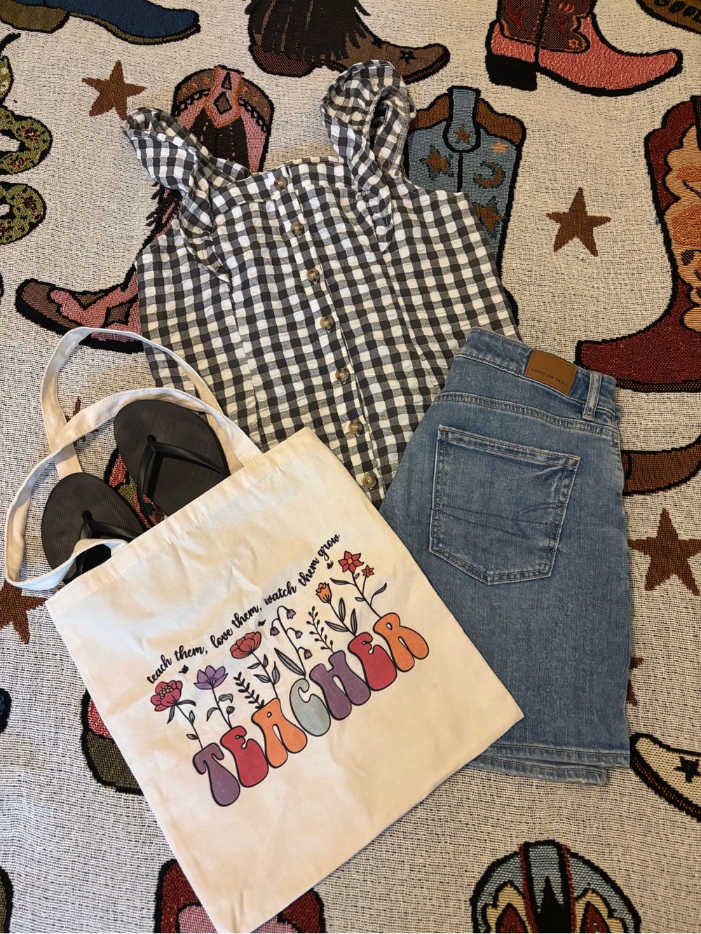Maurice’s Gingham Button Front Tank